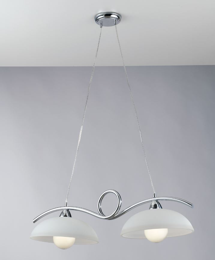 Bilanciere da cucina 2 luci metallo bronzo-cromo 2XE27 non incl. HALLEY Bilanciere da cucina 2 luci metallo bronzo-cromo 2XE27 non incl. HALLEY